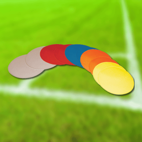 Football Flat Markers - Diamond | Round | Pack of 10 - Sportnetting
