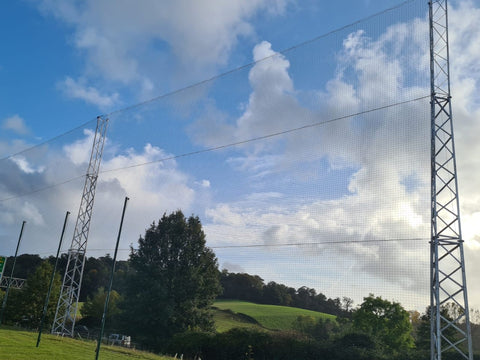 Football Netting on 17m Towers