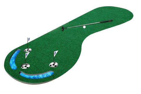 Three-Hole Golf Putting Mat - 3 x 9 ft - Sportnetting